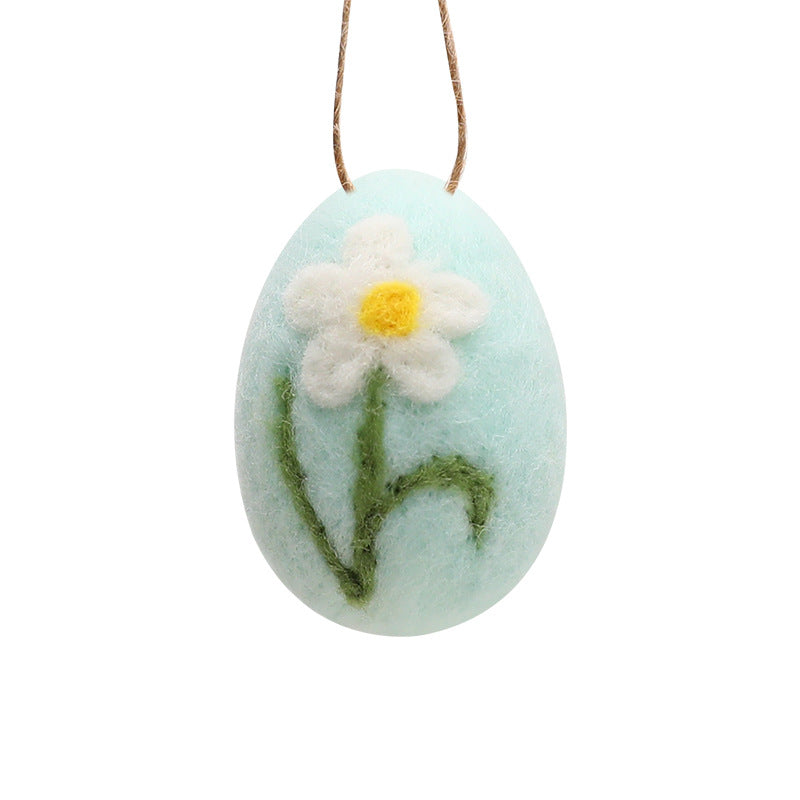 Wholesale Easter Egg Simulation Wool Felt Foam Egg DIY Decoration Easter Decoration